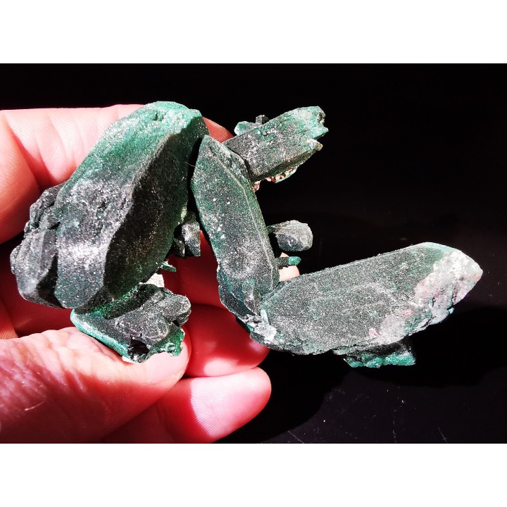 TOP cristal bitermine of Malachite   Tsuneb, Namibie