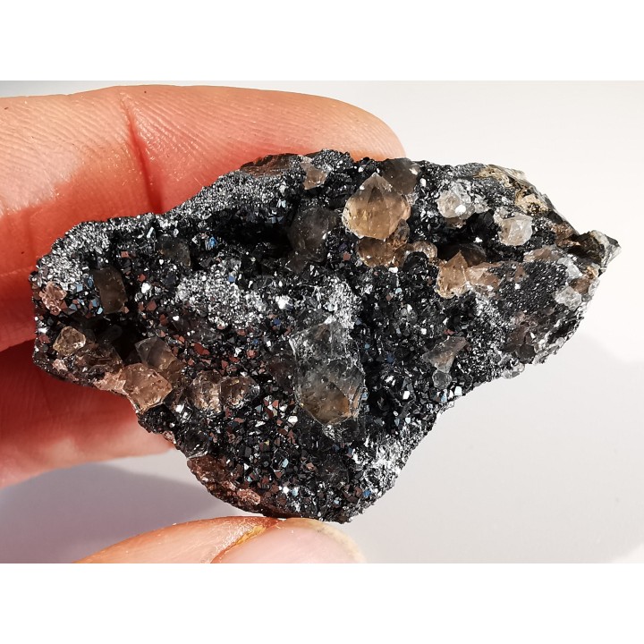 Hematite et quartz fumé - mine de Faucogney  Saphoz, haute Saone, France
