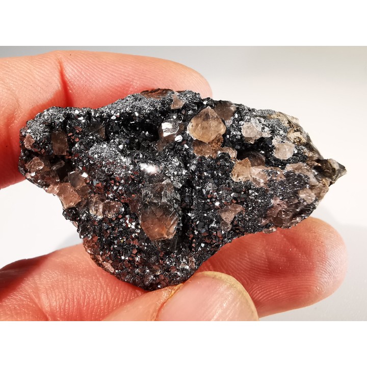 Hematite et quartz fumé - mine de Faucogney  Saphoz, haute Saone, France