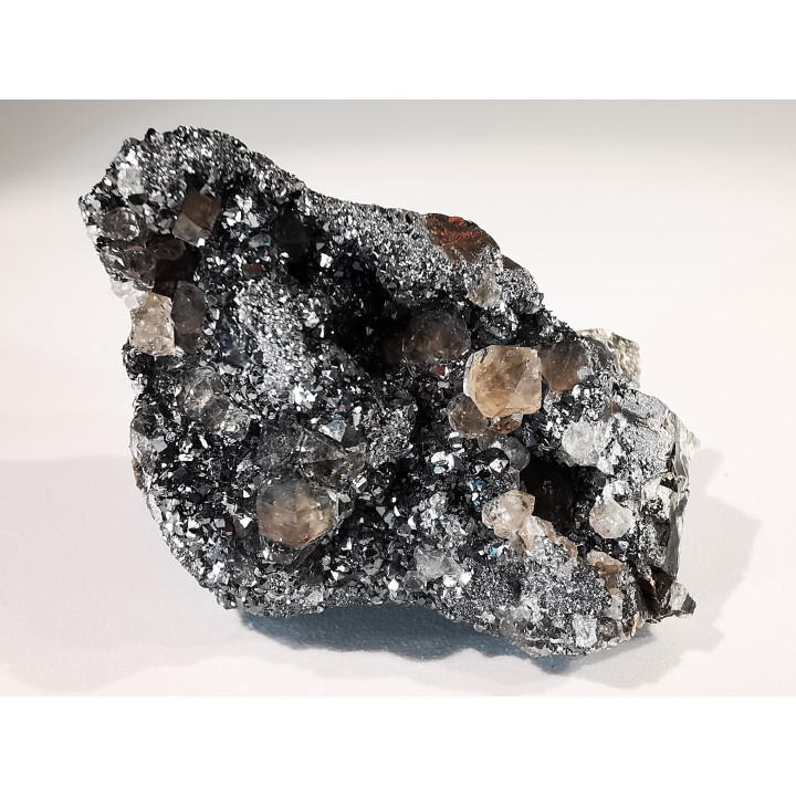 Hematite and smoky quartz - mine de Faucogney  Saphoz, haute Saone, France