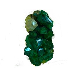 TOP! CALCITE on DIOPTASE  - Mindouli, RD Congo
