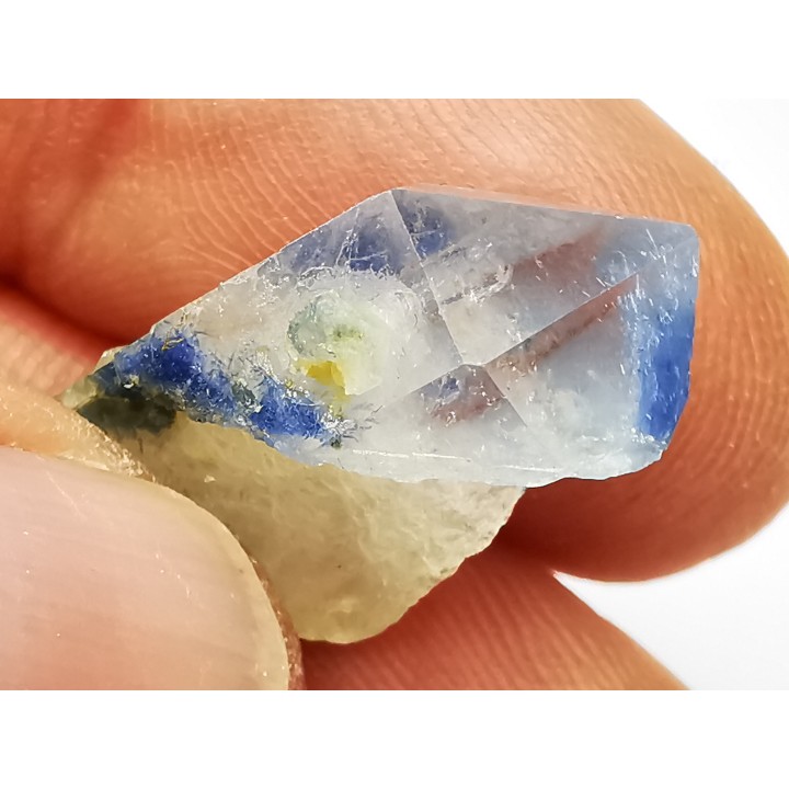 Quartz with dumortierite, Vaca Morta, Brazil