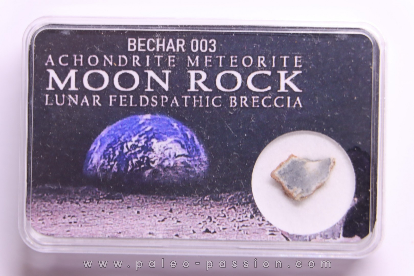 Météorite: Lunar bréche feldspath - Bechar003