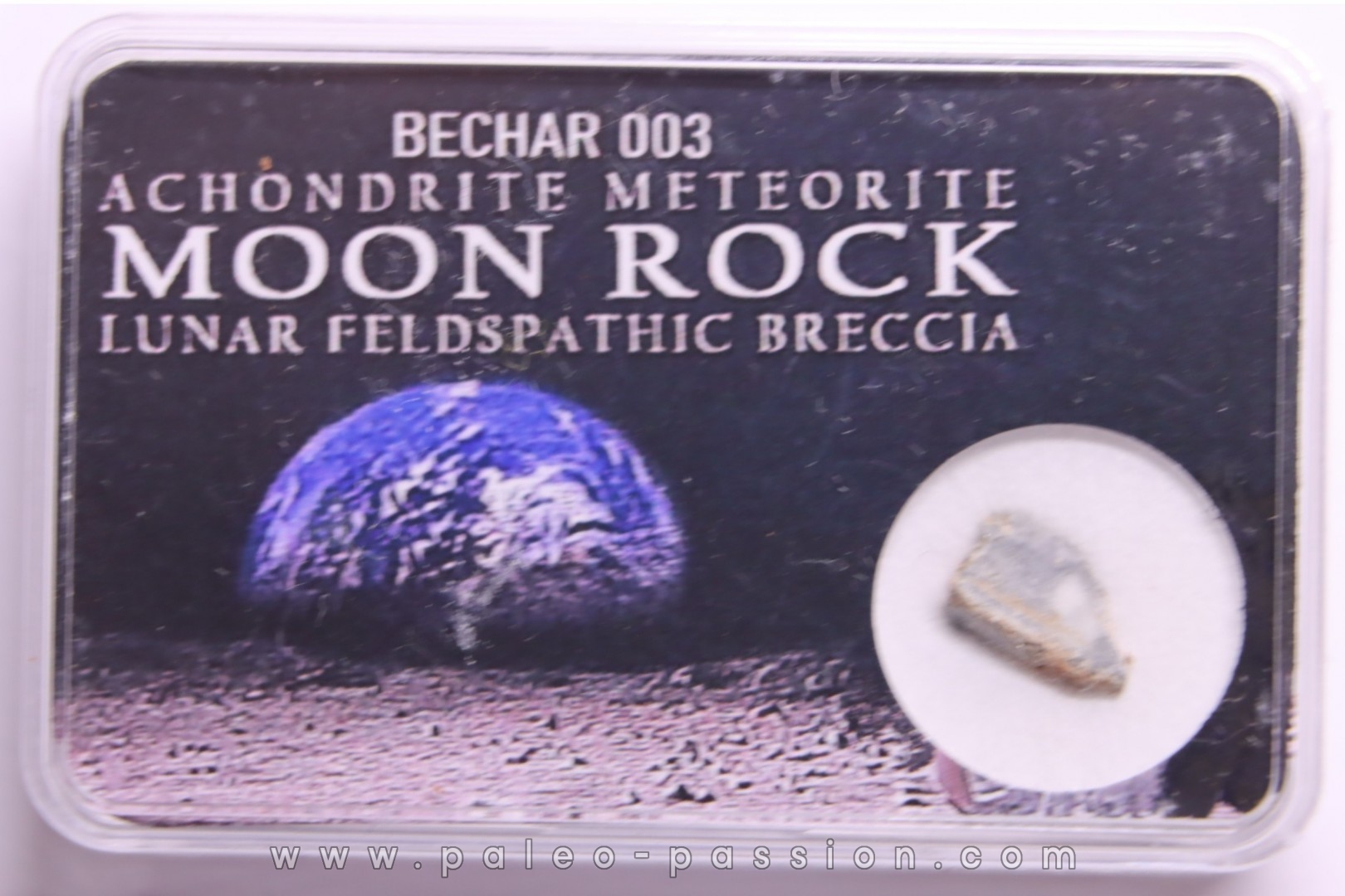 Météorite: Lunar bréche feldspath - Bechar003