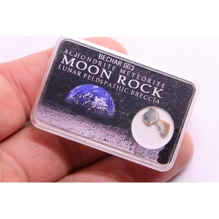 Météorite: Lunar bréche feldspath - Bechar003