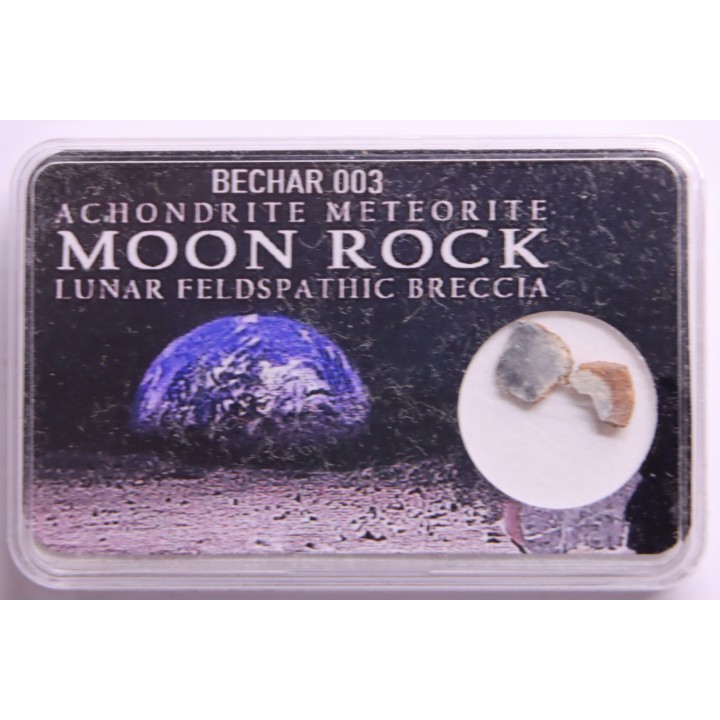 Météorite: Lunar bréche feldspath - Bechar003