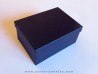 coffret cartonné noir (B09) pour presentation de  fossiles ou mineraux