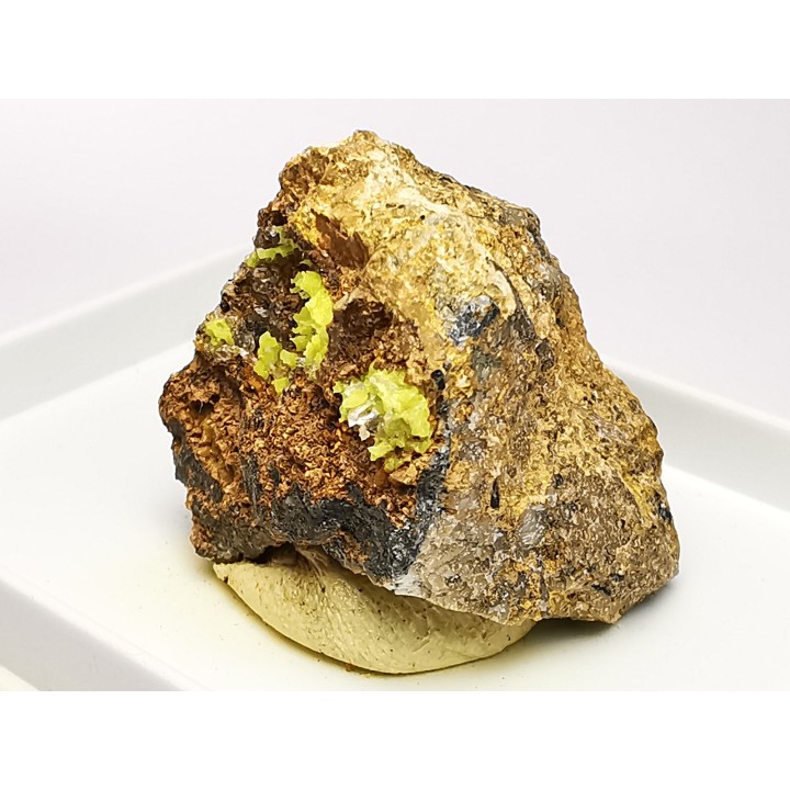 Liebigite from Mas d'Alary, Lodève, France