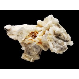 Colorless fluorite and barite , Berbes, Spain