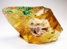 malachite sur calcite - Mashamba, Katanga, RDC