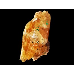 malachite sur calcite - Mashamba, Katanga, RDC