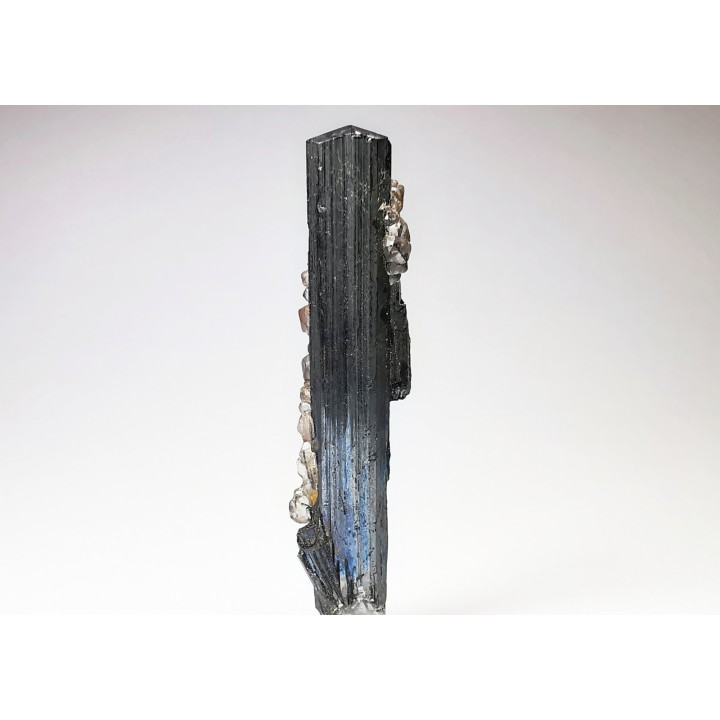Fluorite on stibnite from Qinglong, Guizhou, CHINA