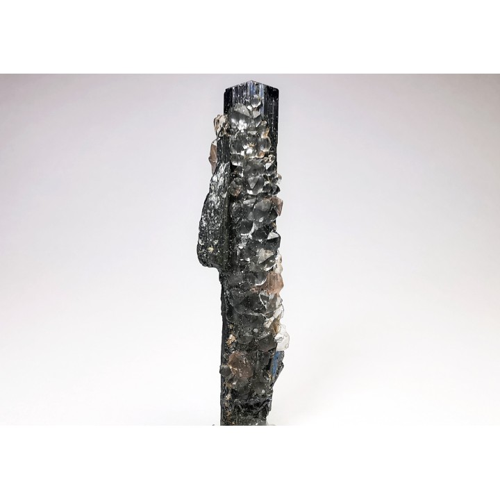 Fluorite on stibnite from Qinglong, Guizhou, CHINA