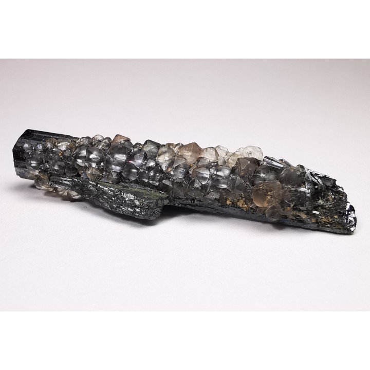 Fluorite sur stibine de Qinglong, Guizhou, CHINE