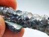 Fluorite on stibnite from Qinglong, Guizhou, CHINA