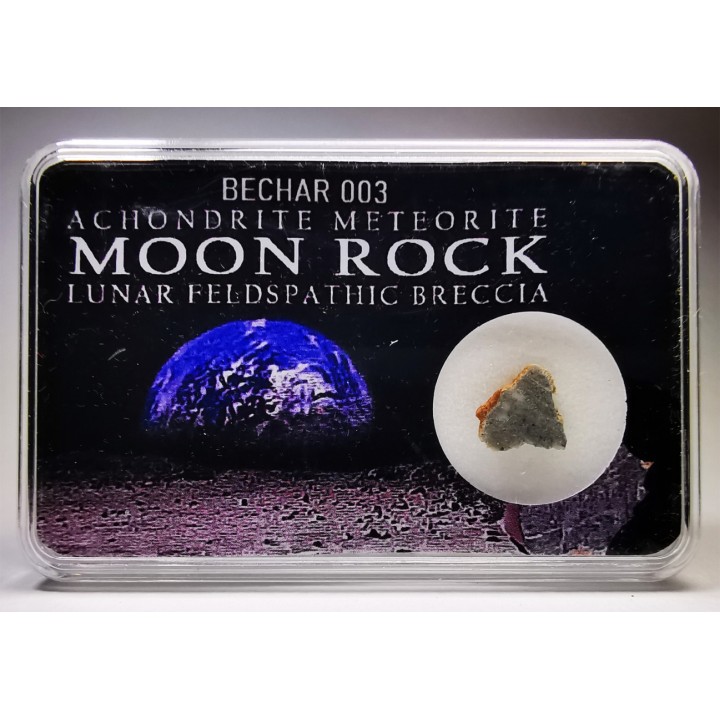 Météorite: Lunar bréche feldspath - Bechar003