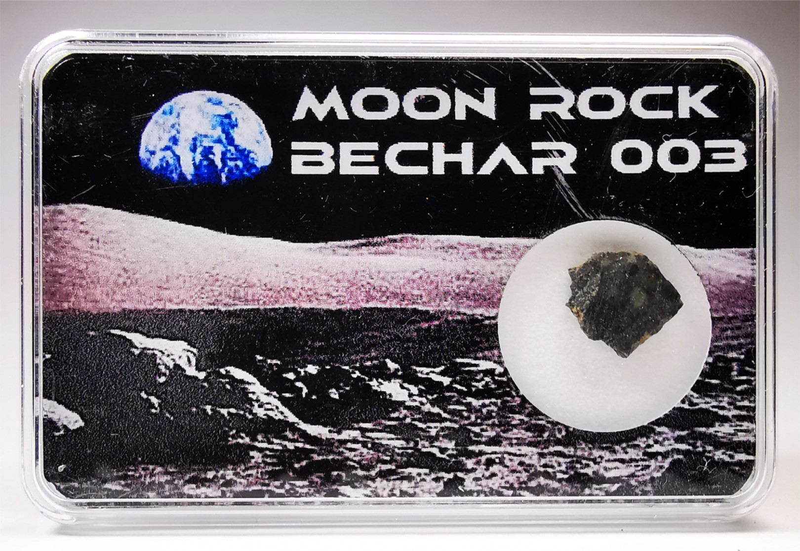 Météorite: Lunar bréche feldspath - Bechar003