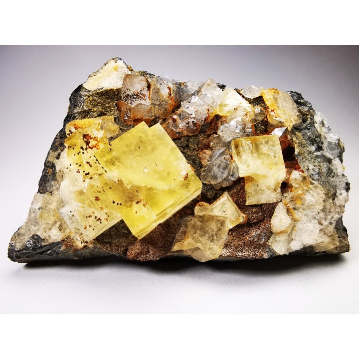 Fluorite, Peyrebrune Mine (81), France