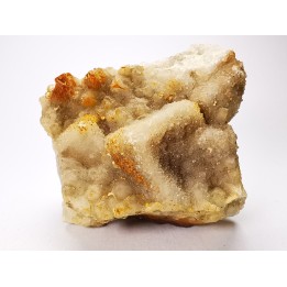 Quartz perimorphosis on fluorite, Latronquiere, France