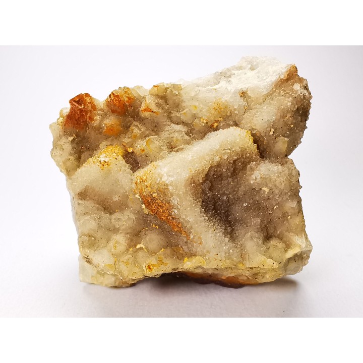 Périmorphose de quartz sur fluorite, Latronquière (46), France