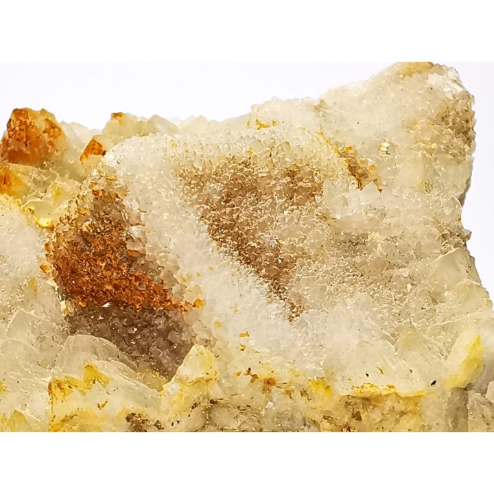 Quartz perimorphosis on fluorite, Latronquiere, France