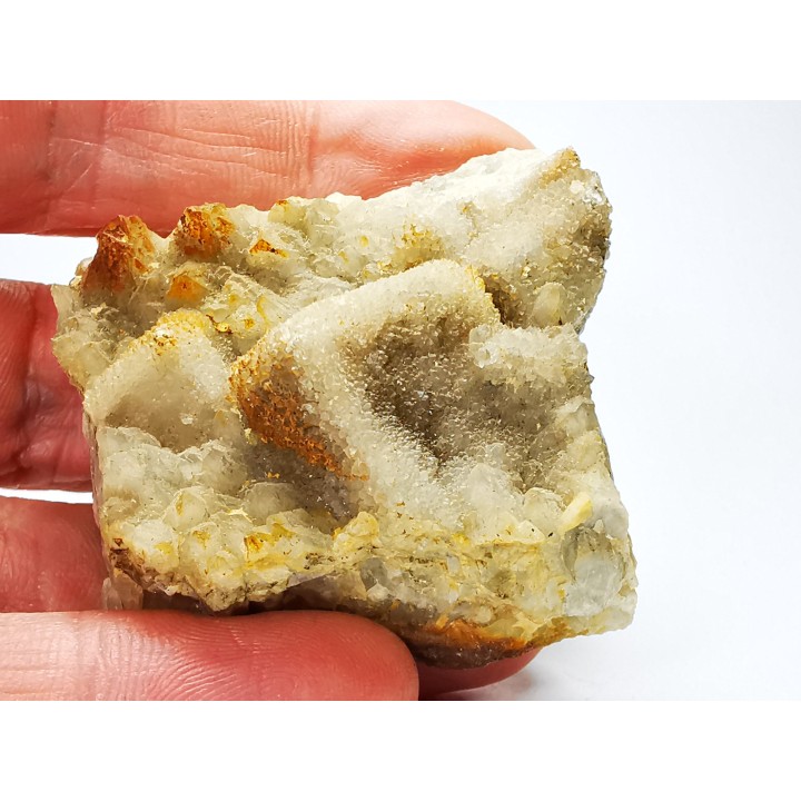 Quartz perimorphosis on fluorite, Latronquiere, France