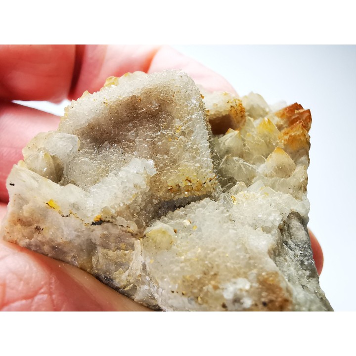 Périmorphose de quartz sur fluorite, Latronquière (46), France