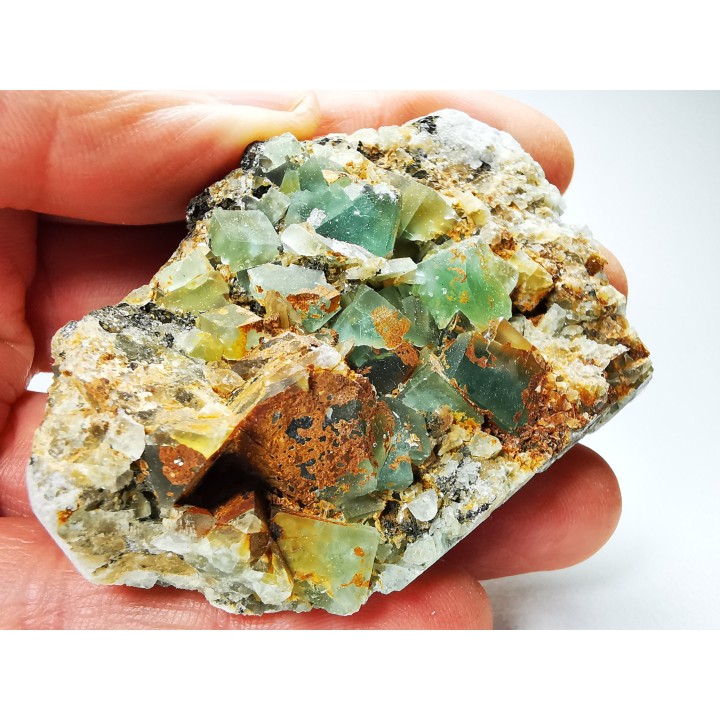 Fluorite, La Boule Mine, Le Kaymar (12), France