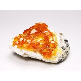 Spessartine Garnet on Quartz, China