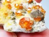 Spessartine Garnet on Quartz, China