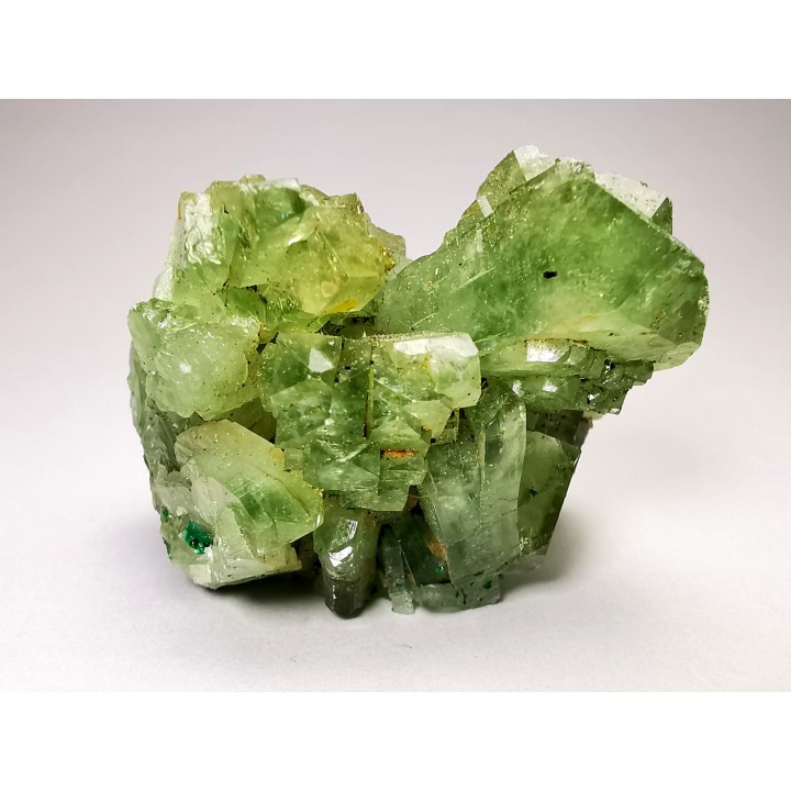 Barytine with dioptase inclusions - Katanga, DRC (Congo)