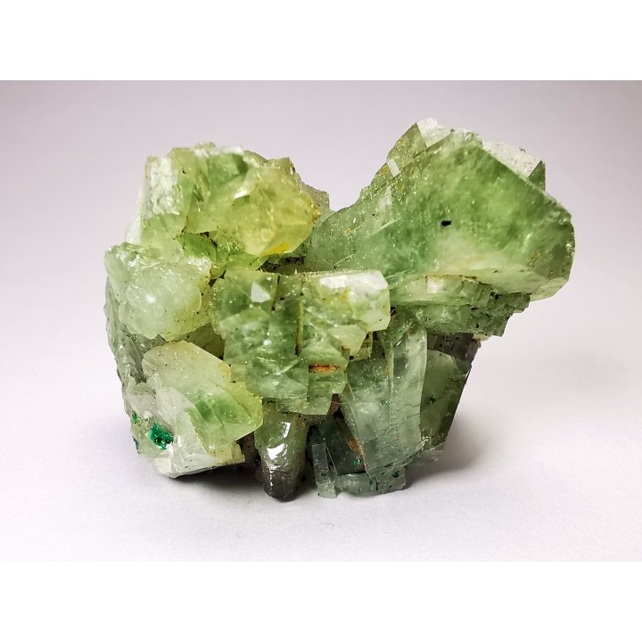 Barytine with dioptase inclusions - Katanga, DRC (Congo)