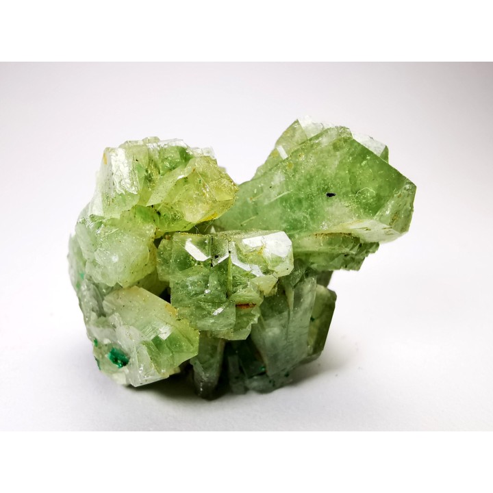 Baryte avec inclusions de dioptase - Katanga, RDC (Congo)