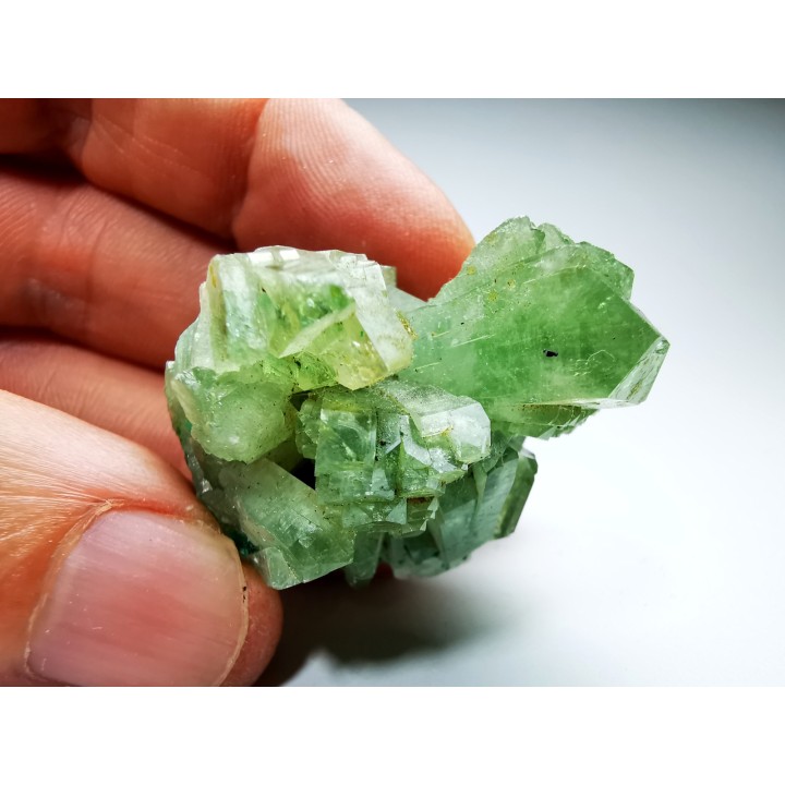 Barytine with dioptase inclusions - Katanga, DRC (Congo)