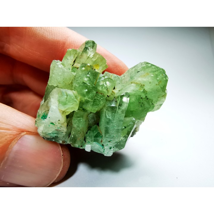 Baryte avec inclusions de dioptase - Katanga, RDC (Congo)