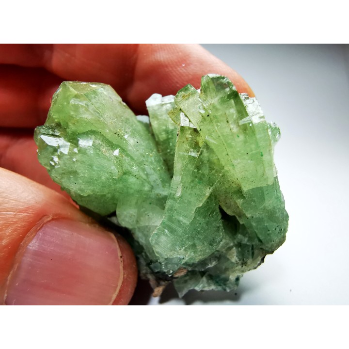 Baryte avec inclusions de dioptase - Katanga, RDC (Congo)