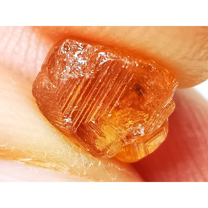 Grenat hessonite, mine Jeffrey, Québec, Canada