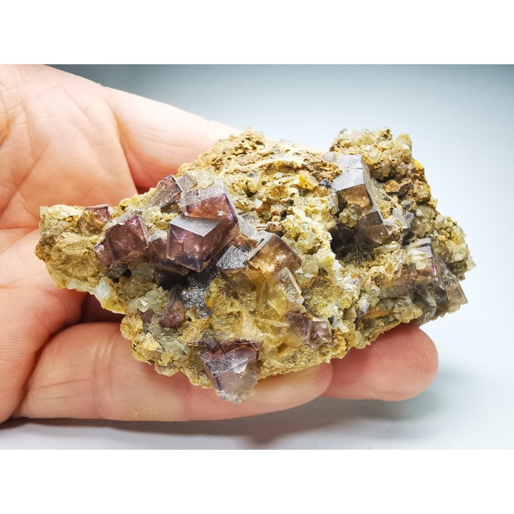 Fluorite de Clersanges, Saint-Pal-de-Senouire, Haute-Loire, France