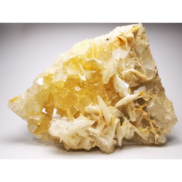 Fluorite et baryte de Marsange, Haute-Loire, France