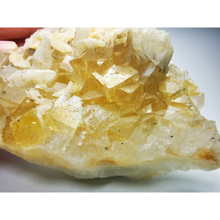Fluorite and baryte from Marsanges Mine, Haute-Loire, France