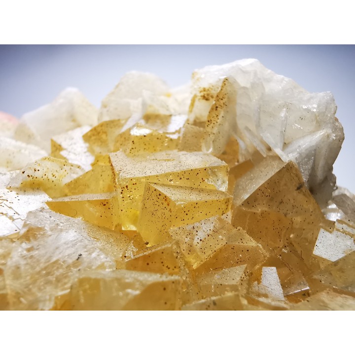 Fluorite and baryte from Marsanges Mine, Haute-Loire, France