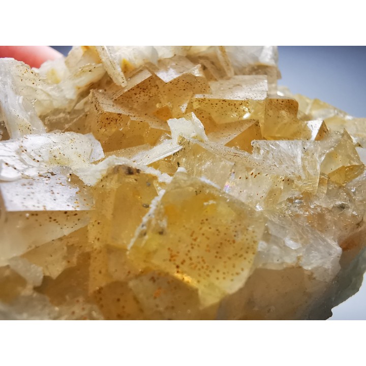 Fluorite and baryte from Marsanges Mine, Haute-Loire, France