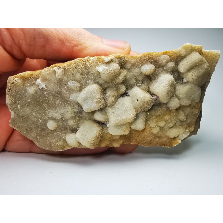 Périmorphose de quartz après  fluorite, Haute-Loire, France