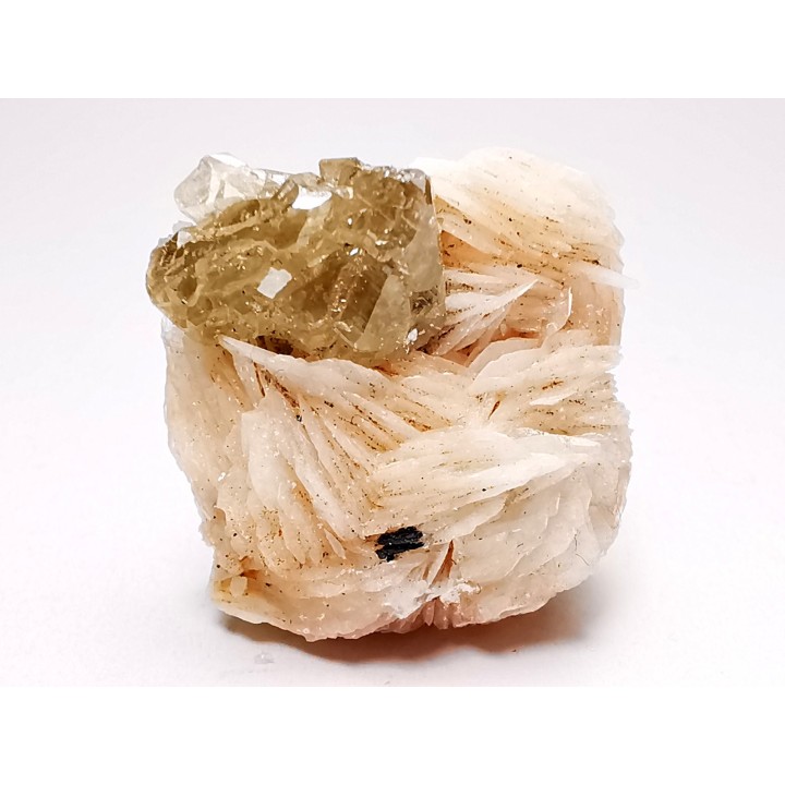 Fluorecent Cerussite on baryte from Morocco