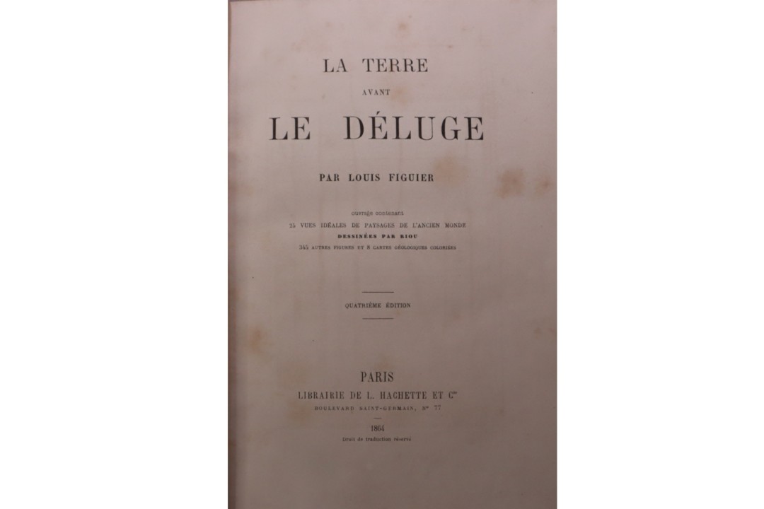 La terre avant le déluge  Louis Figuier  472 pages 1864