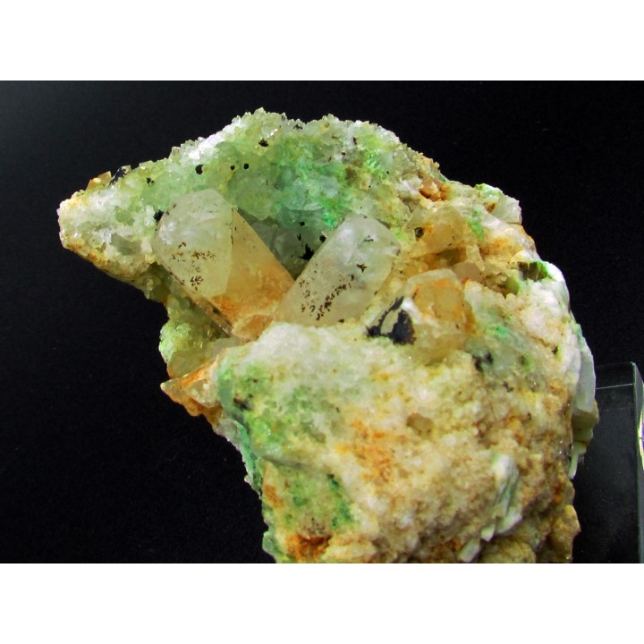 Calcite - Tyrolite - pyrolusite // l'armee celeste // Sainte Marie aux Mines