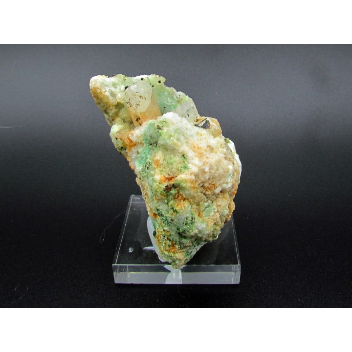 Calcite - Tyrolite - pyrolusite // l'armee celeste // Sainte Marie aux Mines