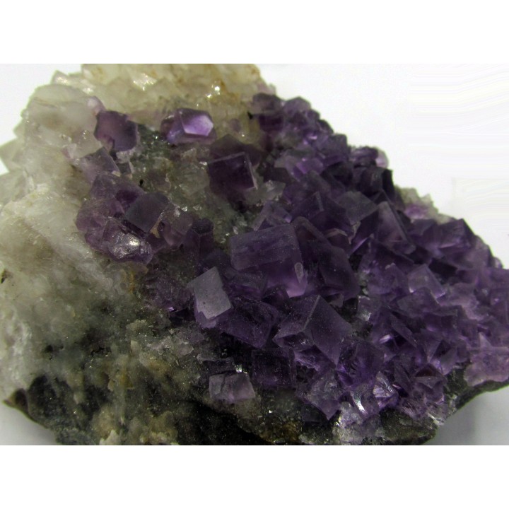 Fluorine violette & Quartz - Berbes, Espagne