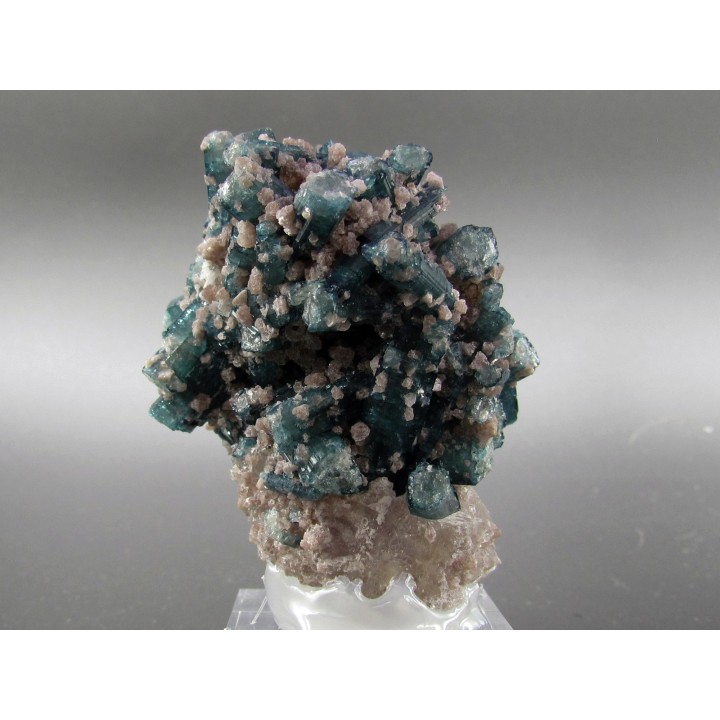 blue Tourmaline  & Quartz - Minas Gerais - Brasil