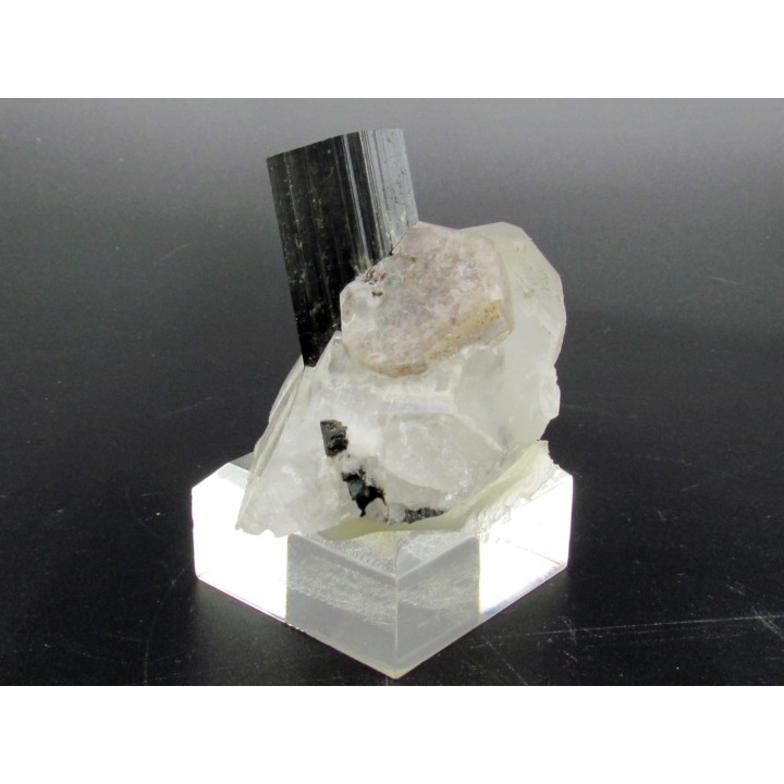 Tourmaline schorl, apatite & Quartz - Minas Gerais - Bresil